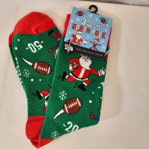 3rd-AND-NORTH POLE Unisex Cotton Blend Multicolored Crew Socks- One Size